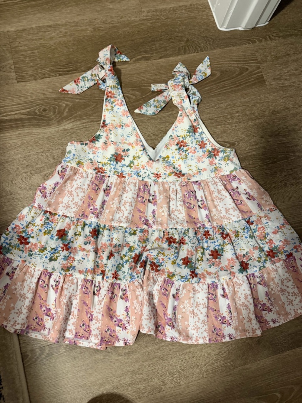 Boutique Pink Floral Print Blouse - Picture 2 of 3